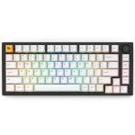 Alternative view of Glorious GMMK PRO RGB Black Slate Gaming Keyboard - Pre-Built Glorious FOX Red Linear Switch, Pre-lube, Aluminum, ANSI, Hot Swap