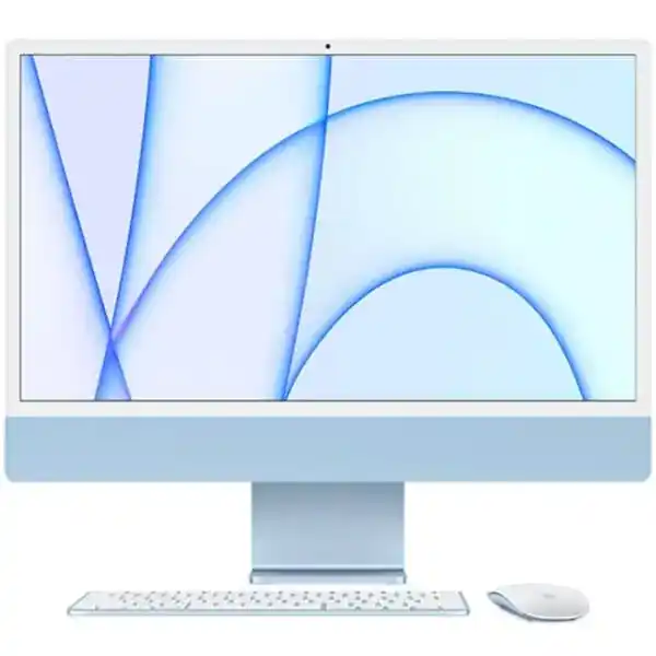 Apple iMac M1 2021 MJV93SA/A - Blue, Apple M1 Chip (8C CPU, 7C GPU), 8GB RAM, 256GB SSD, 24" 4.5K Retina (4480 x 2520), Mac OS