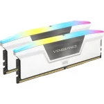 Alternative view of CORSAIR Vengeance RGB 32GB Memory Kit - White, 32GB (2x16GB) DDR5, 5600MHz, CL36 (CMH32GX5M2B5600C36KW)