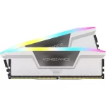 CORSAIR Vengeance RGB 32GB Memory Kit - White, 32GB (2x16GB) DDR5, 5200MHz, CL40 (CMH32GX5M2B5200C40W)