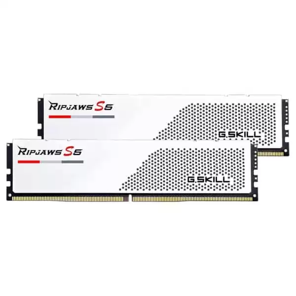 G.Skill Ripjaws S5 White 32GB (2x16GB) DDR5 Memory Kit - Intel XMP, 5600MHz CL36 (F5-5600U3636C16GA2-RS5W) 1 G.Skill Ripjaws S5 White 32GB (2x16GB) DDR5 Memory Kit - Intel XMP, 5600MHz CL36 (F5-5600U3636C16GA2-RS5W)