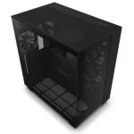 Alternative view of NZXT H9 Flow All Black Case - Mattle Black