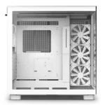 Alternative view of NZXT H9 Flow All White Case - Mattle White