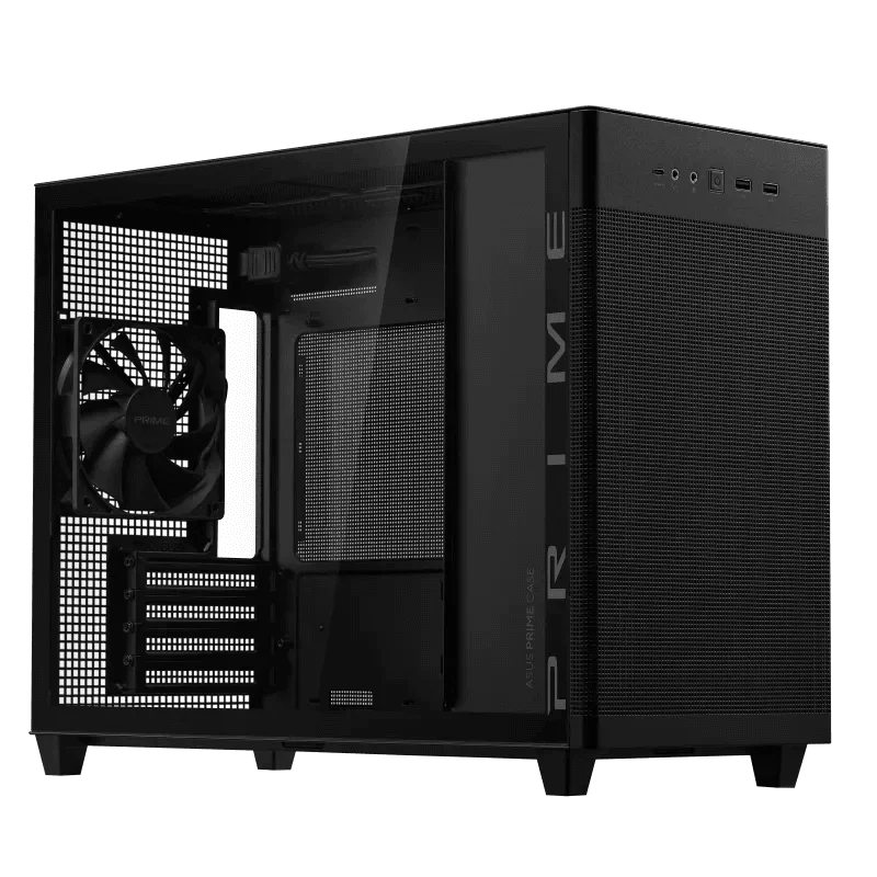 ASUS Prime AP201TG M-ATX Tempered Glass - Black Case