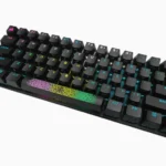 K70 PRO MINI WIRELESS 60 Mechanical CHERRY MX Red Switch Keyboard with RGB Backlighting Black TTD 4