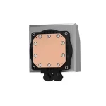 Alternative view of Deepcool LT520 AIO Liquid CPU Cooler - Black, 240mm Radiator, ARGB Chain Fans 2250RPM, 4th Gen water pump, AM5-LGA1700 compatible
