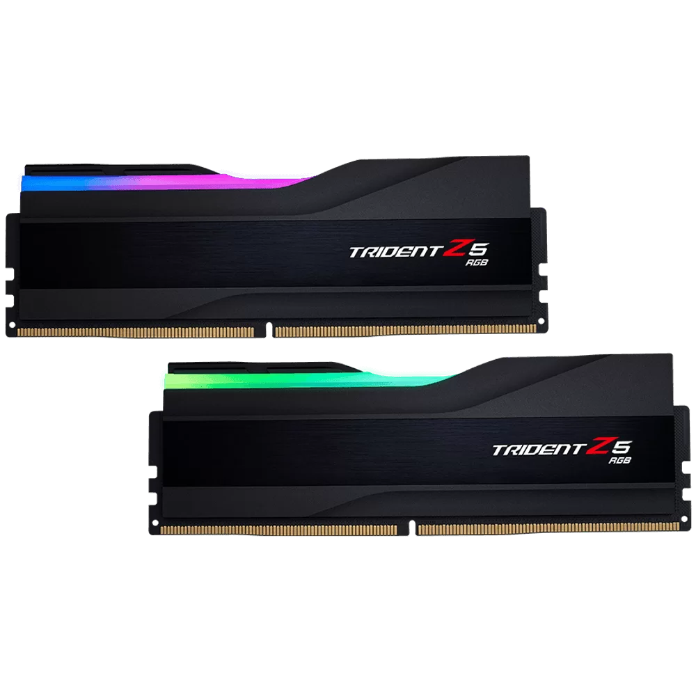 G.Skill Trident Z5 RGB Black 32GB (2x16GB) DDR5 Memory Kit - Intel XMP 3.0 & AMD EXPO, 6000MHz CL36 (F5-6000J3636F16GX2-TZ5RK)