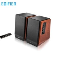 Edifier R1700BTS - Brown, 2.0 All-in-one Bluetooth 5.0 Bookshelf Speaker