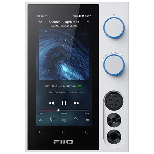 FiiO R7 HiFi Streaming Music Player - White - Wireless + BT 5.0, ES9O68AS+THX 788+*2, DC/AC Dual Power, 3w output power, Snapdragon 660+Android 10, Roon Ready
