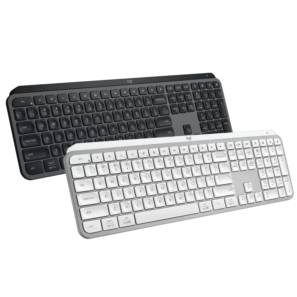 Logitech MX Keys S Wireless Keyboard - Low Profile, Quiet Typing, Backlighting, Bluetooth, USB C Rechargeable