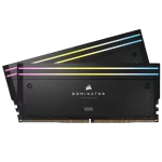 CORSAIR Dominator Titanium RGB 96GB Memory Kit - Black, 96GB (2x48GB) 6600MHz CL32 (CMP96GX5M2B6600C32)