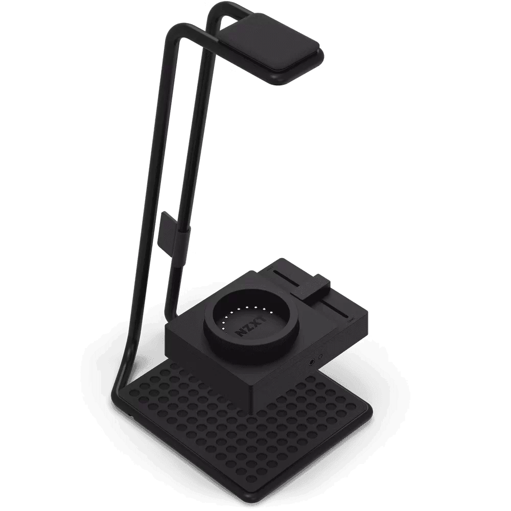 NZXT SwitchMix PC Gaming Headset Stand with Mixer (AP-USMSM-B1) - Black, Seamless Switching Between Headset & Speaker Audio, Studio-Grade Mixer, 24-bit / 96 kHz DAC, DTS 7.1