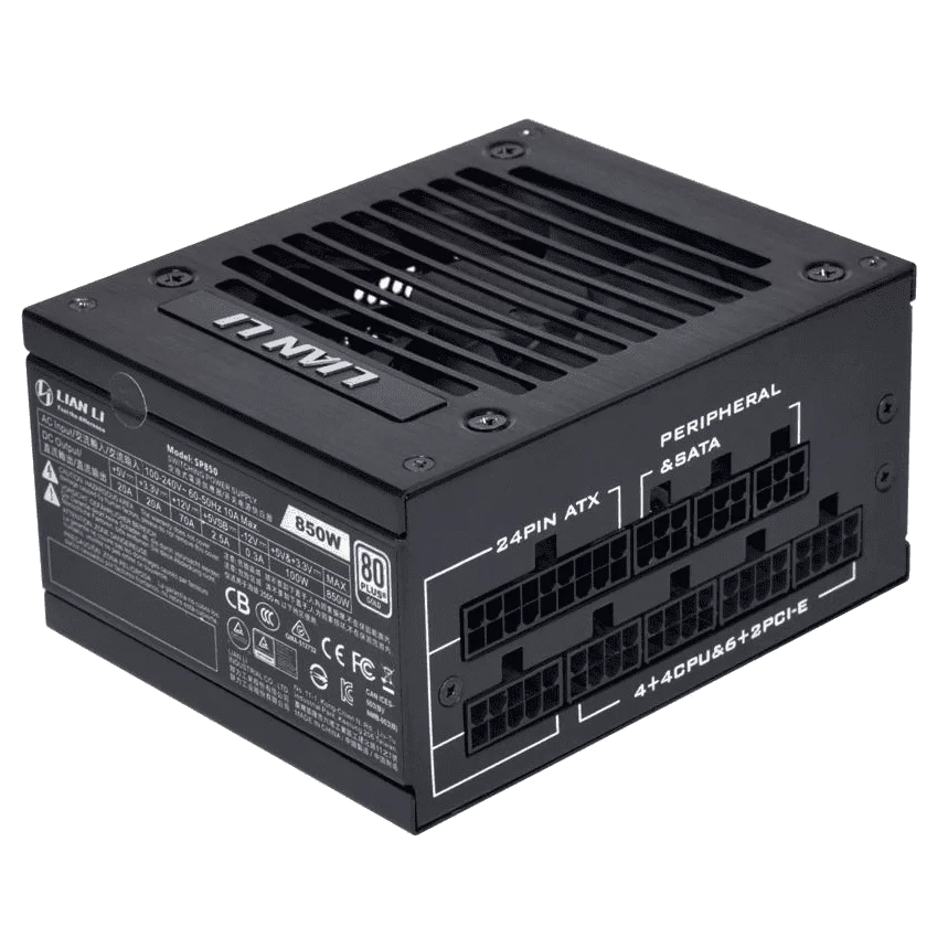 Lian Li SP850 SFX Black PSU - 850W, Full Modular, 80 Plus Gold