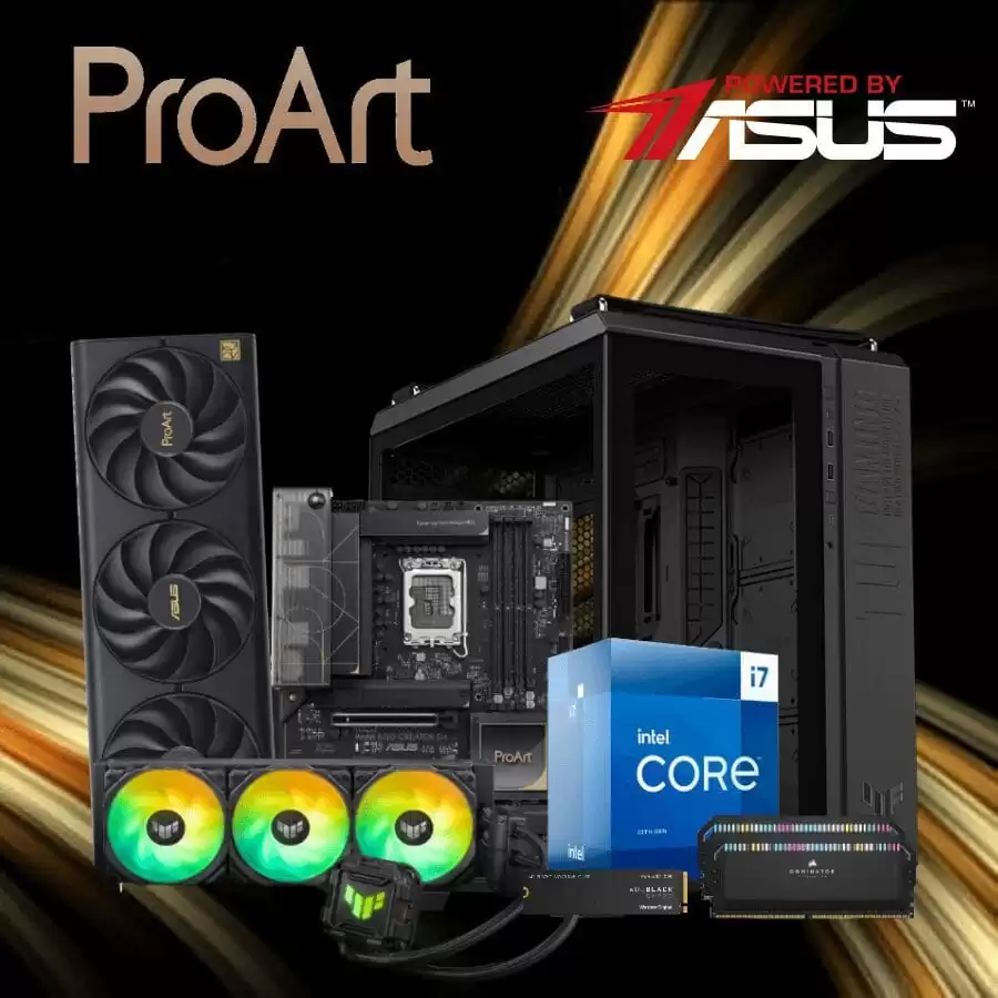 ASUS PROART MEDIUM STUDIO PC - i7-13700, 32GB RGB, 500GB NVMe, RTX™ 4060Ti OC