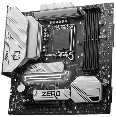 msi b760m project zero gen5 pcie 1