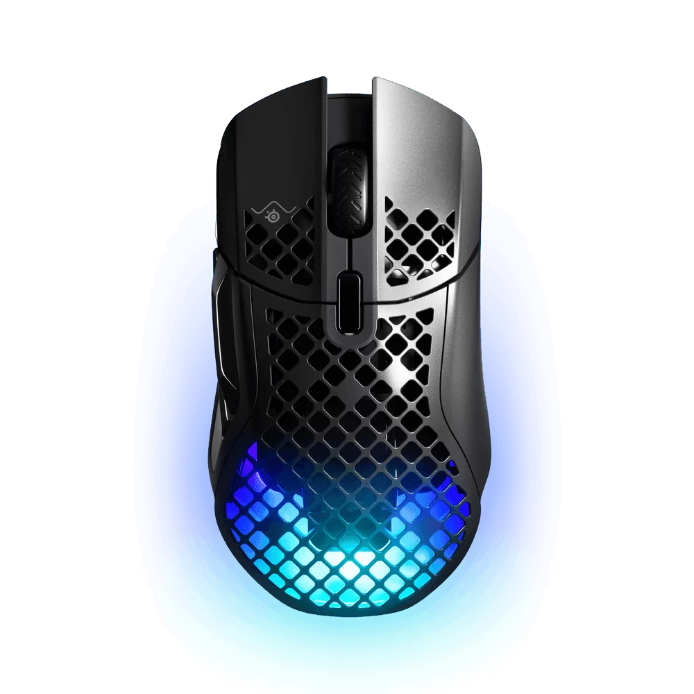 SteelSeries Aerox 5 Wireless Gaming Mouse - Holey RGB, Ultra-lightweight Water Resistant Design, 18K DPI TrueMove Air Optical Sensor