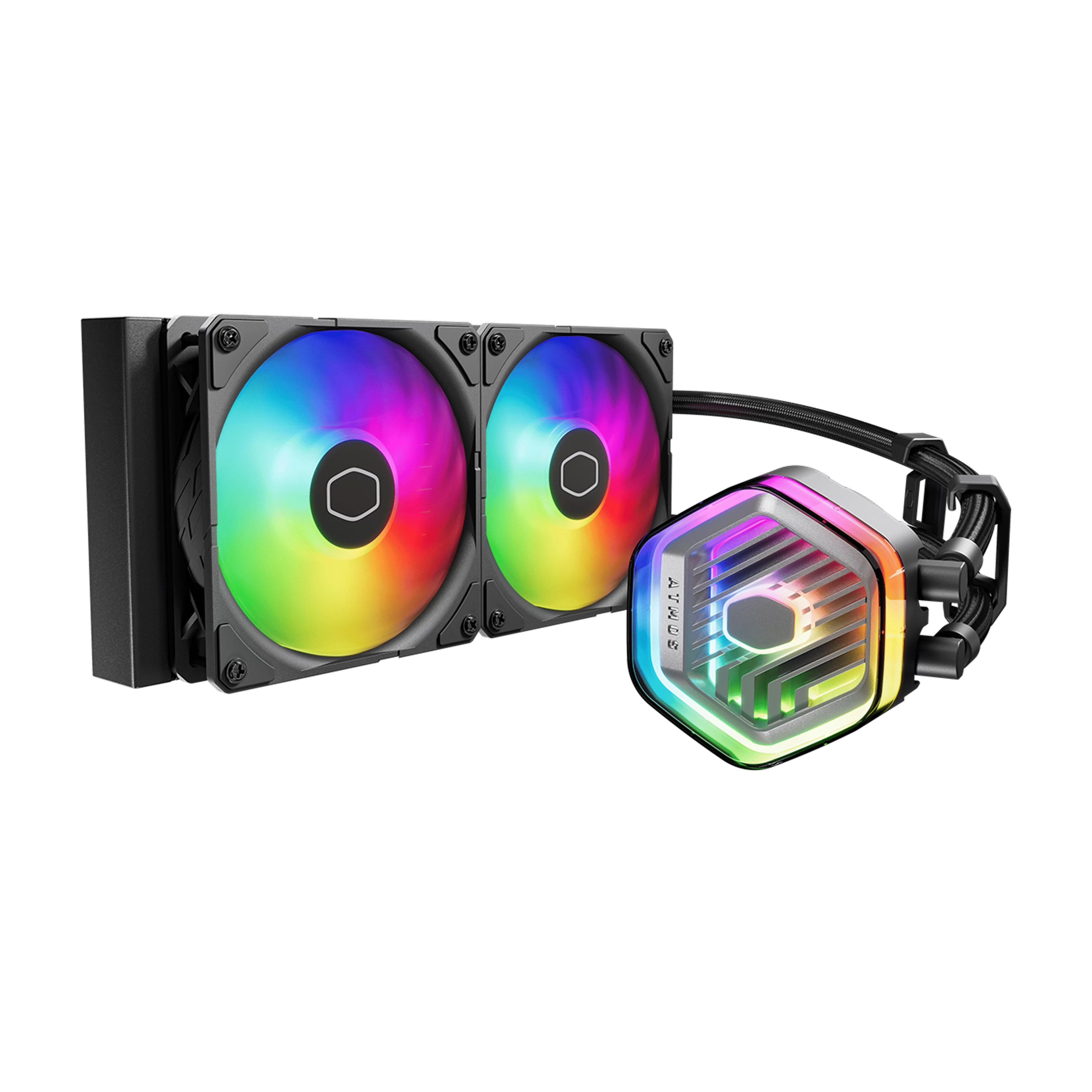 Cooler Master MASTERLIQUID 240 ATMOS ARGB Close-Loop AIO Liquid Cooling - Black, Customize Pump, Sickleflow Edge PWM Fans, 240mm Radiator, CryoFuze Cooling 1 Cooler Master MASTERLIQUID 240 ATMOS ARGB Close-Loop AIO Liquid Cooling - Black, Customize Pump, Sickleflow Edge PWM Fans, 240mm Radiator, CryoFuze Cooling