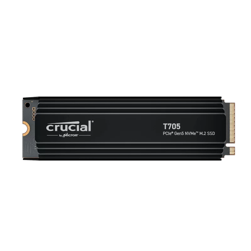 Crucial T705 2TB Heatsink (CT2000T705SSD5) SSD – M.2 2280, PCIe Gen 5.0 x4 NVMe 2.0