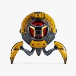 Alternative view of GravaStar Mars Pro Sci-fi Bluetooth Speaker - War Damaged Yellow