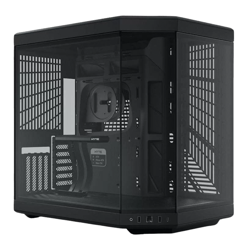 Hyte Y70 Standard Pitch Black Modern Aesthetic Case - Black/Black Mid-Tower ATX size