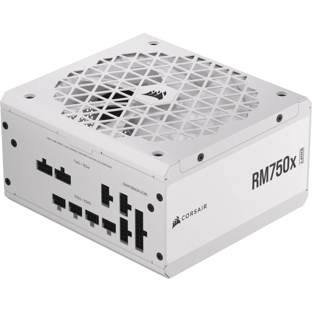 CORSAIR RMx Series RM750x SHIFT WHITE PSU - 750W, 80 Plus Gold, side cable interface, full modular