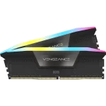 CORSAIR Vengeance RGB Black 64GB Memory Kit - Black, 64GB (2x32GB) 6000MHz C40 DDR5 (CMH64GX5M2B6000C40)
