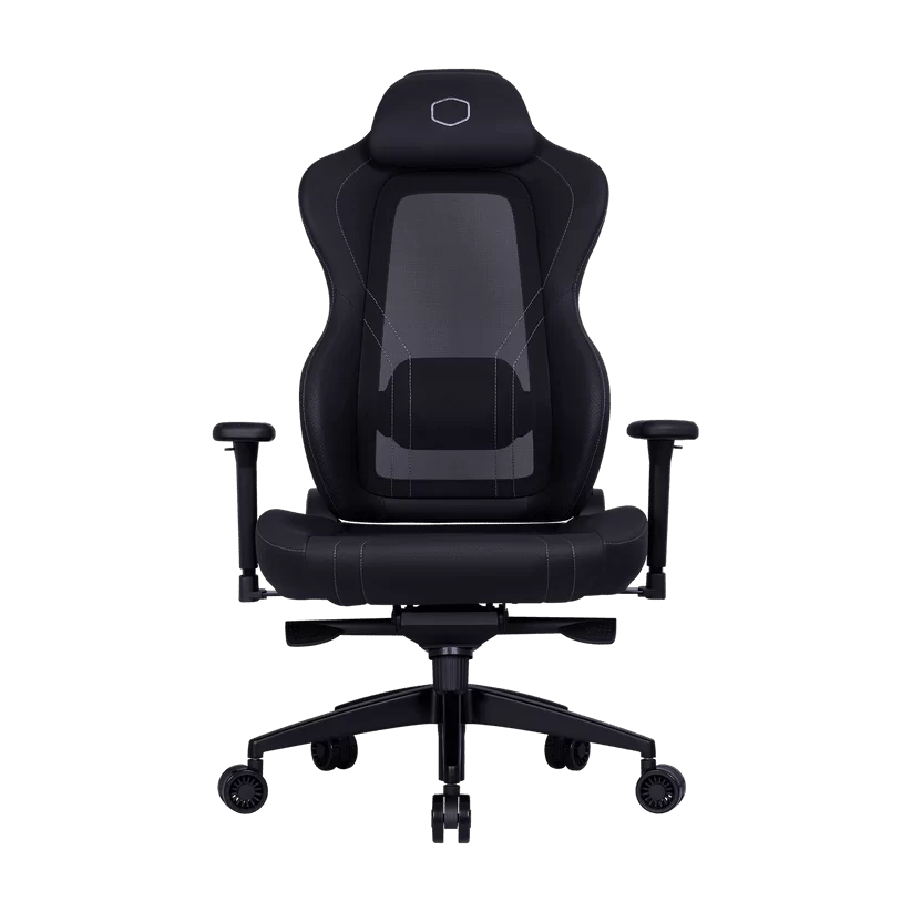 Cooler Master Hybrid 1 Ergo Gaming Chair (CMI-GCHYB1-BK) - Black, MuscleFlex® Mesh, Cold-Molded Foam, 180 Reclining, 360° Swivel