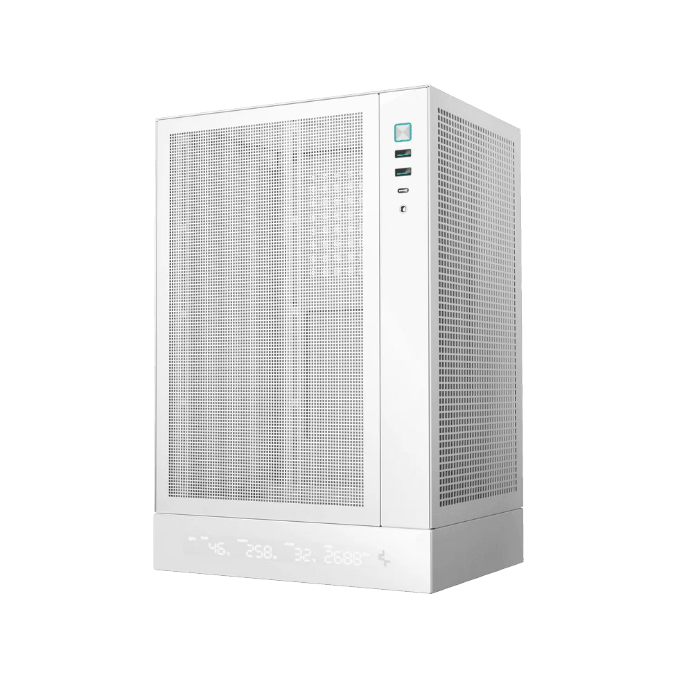 DEEPCOOL CH170 Digital - White, vertical ITX Case 1 DEEPCOOL CH170 Digital - White, vertical ITX Case