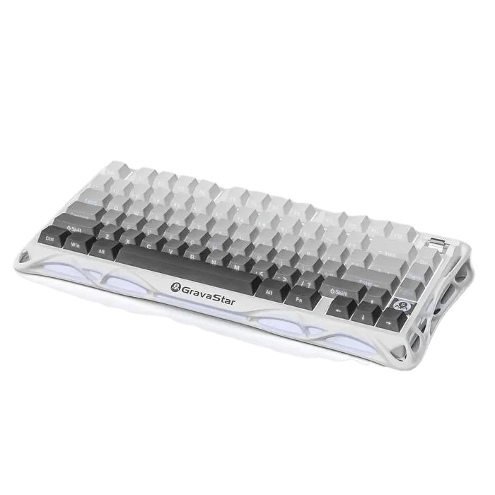 GravaStar Mercury K1 Gaming Keyboard - Gradient White