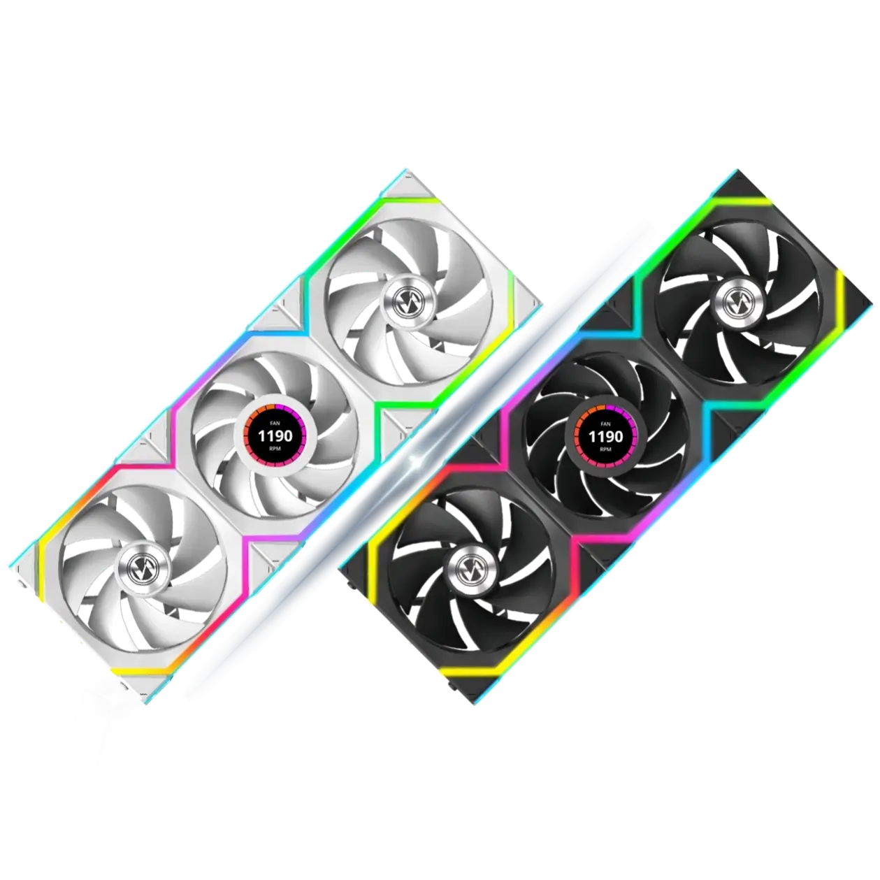 Lian Li UNI FAN SL Wireless Reverse Blade 120 Triple White Fan (12RSL1W3W) - 3x 120mm, Controller included 8 Lian Li UNI FAN SL Wireless Reverse Blade 120 Triple White Fan (12RSL1W3W) - 3x 120mm, Controller included - Ảnh 8