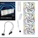 Lian Li UNI FAN SL Wireless Reverse Blade 120 Triple White Fan (12RSL1W3W) - 3x 120mm, Controller included