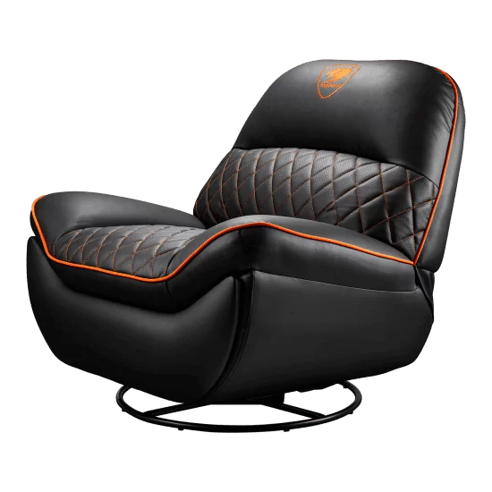 Cougar OVERLORD Gaming Sofa Chair - PVC leatherette, Black Orange, 150kg weight support 3 Cougar OVERLORD Gaming Sofa Chair - PVC leatherette, Black Orange, 150kg weight support - Ảnh 3