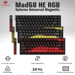 MadLion Mad68 HE RGB (1000Hz) Gateron Universal Magnetic (Non sealed) Gaming Keyboard