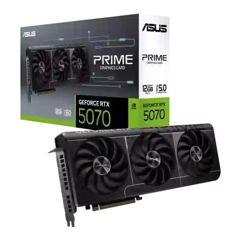 ASUS Prime GeForce RTX 5070 12GB GDDR7 (PRIME-RTX5070-12G) Graphics Card 1 ASUS Prime GeForce RTX 5070 12GB GDDR7 (PRIME-RTX5070-12G) Graphics Card