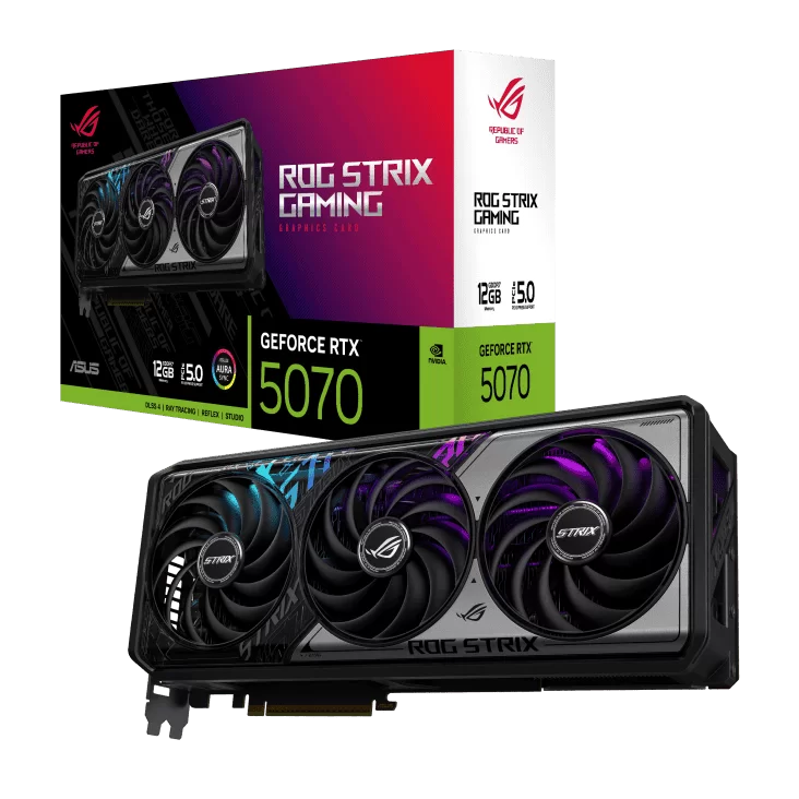 ASUS ROG Strix GeForce RTX 5070 12GB GDDR7 (ROG-STRIX-RTX5070-12G-GAMING) Graphics Card
