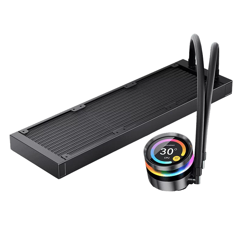 JONSBO TF2-360SC (BN) Black AIO Liquid Cooling - 2.1 inches IPS LCD Screen, 360mm radiator