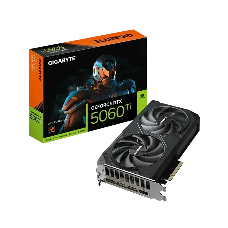 GIGABYTE GeForce RTX 5060Ti WINDFORCE 16G (GV-N506TWF2-16GD) Graphics Card
