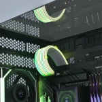 Alternative view of Lian Li Strimer Wireless CPU 2x8-PIN (PW8-1W-CPU) Addressable RGB Power Extension Cable - 260mm, 8 x light guide