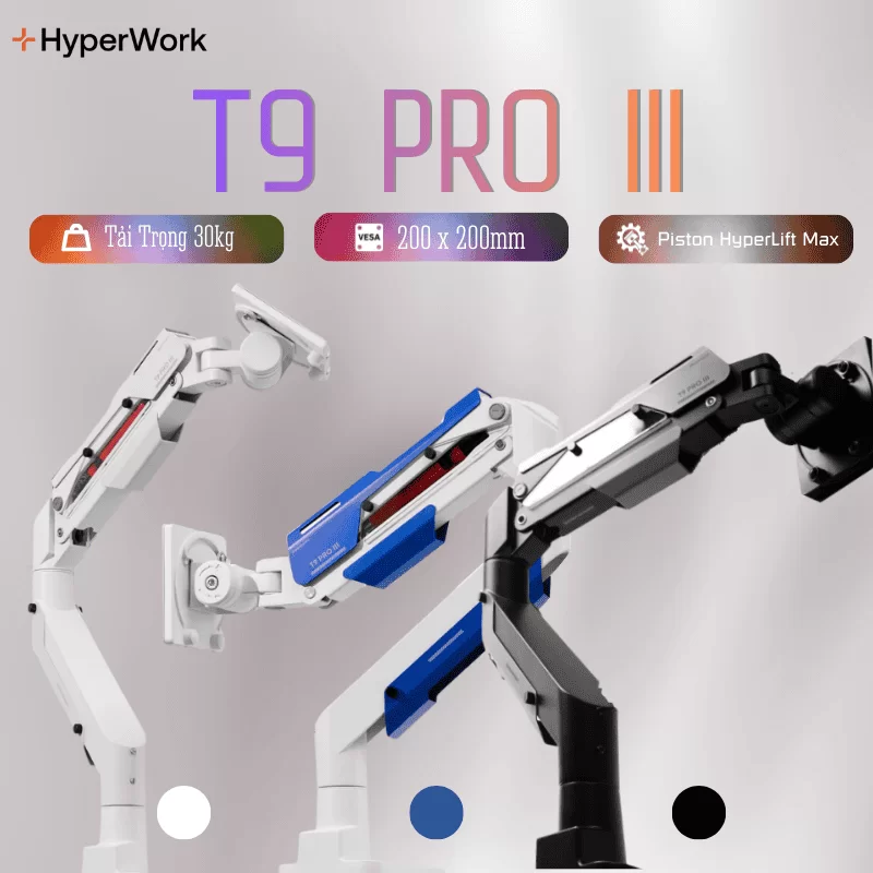 HyperWork T9 Pro III - Ultra heavy-duty Monitor Stand