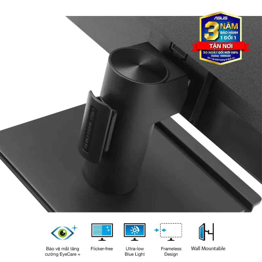 ASUS VA249HG Eye Care Monitor - 24 inch, IPS, FHD (1920x1080) Frameless, 99% sRGB, 120Hz, 1ms MPRT, HDMI + VGA 8 ASUS VA249HG Eye Care Monitor - 24 inch, IPS, FHD (1920x1080) Frameless, 99% sRGB, 120Hz, 1ms MPRT, HDMI + VGA - Ảnh 8