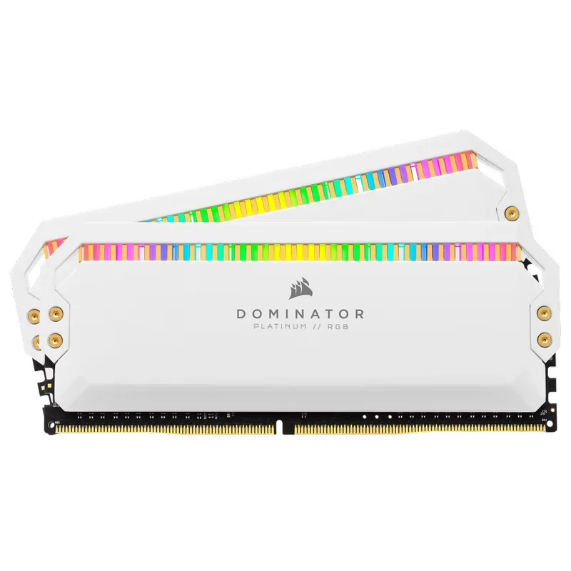 CORSAIR Dominator Platinum RGB 32GB Memory Kit - White, 32GB (2x16GB) DDR4, 3200MHz, CL16 (CMT32GX4M2E3200C16W)