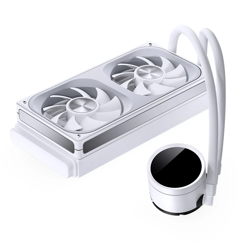 JONSBO TH-240 White AIO Liquid Cooling - 240mm radiator, Single Frame Unit 2x120mm 3Pin ARGB Fans