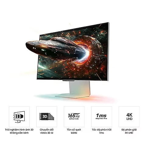 Samsung Odyssey 3D G90XF LS27FG900XEXXV Gaming Monitor - 27", UHD 4K (3840x2160), 16:9, IPS, 165Hz, HDR10+ Gaming 14 Samsung Odyssey 3D G90XF LS27FG900XEXXV Gaming Monitor - 27", UHD 4K (3840x2160), 16:9, IPS, 165Hz, HDR10+ Gaming - Ảnh 14