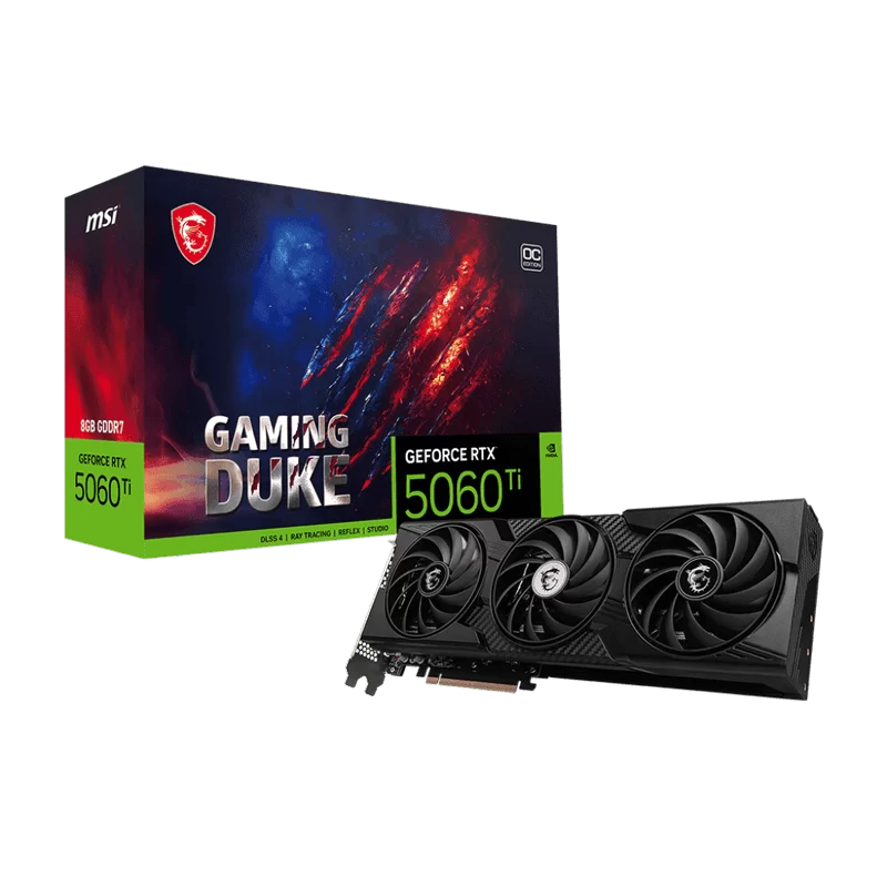 MSI GeForce RTX 5060Ti 8G GAMING DUKE 3X OC Graphics Card