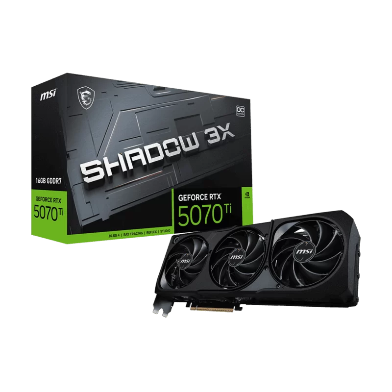 MSI GeForce RTX 5070Ti 16G SHADOW 3X OC Graphics Card