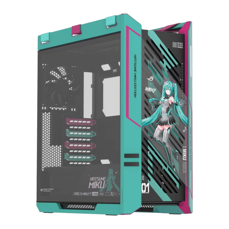 ASUS ROG Strix Helios II Hatsune Miku Edition EATX mid-tower case