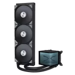 Alternative view of TRYX PANORAMA 360 BLACK AIO Liquid CPU Cooler - 6.5inch curved screen, 360mm radiator, Asetek Adela pump