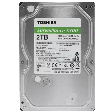 Toshiba 2TB S300 Surveillance (HDWT720UZSVA) HDD - 3.5 inch, 5400 RPM, 128MB Cache, Sata III 1 Toshiba 2TB S300 Surveillance (HDWT720UZSVA) HDD - 3.5 inch, 5400 RPM, 128MB Cache, Sata III