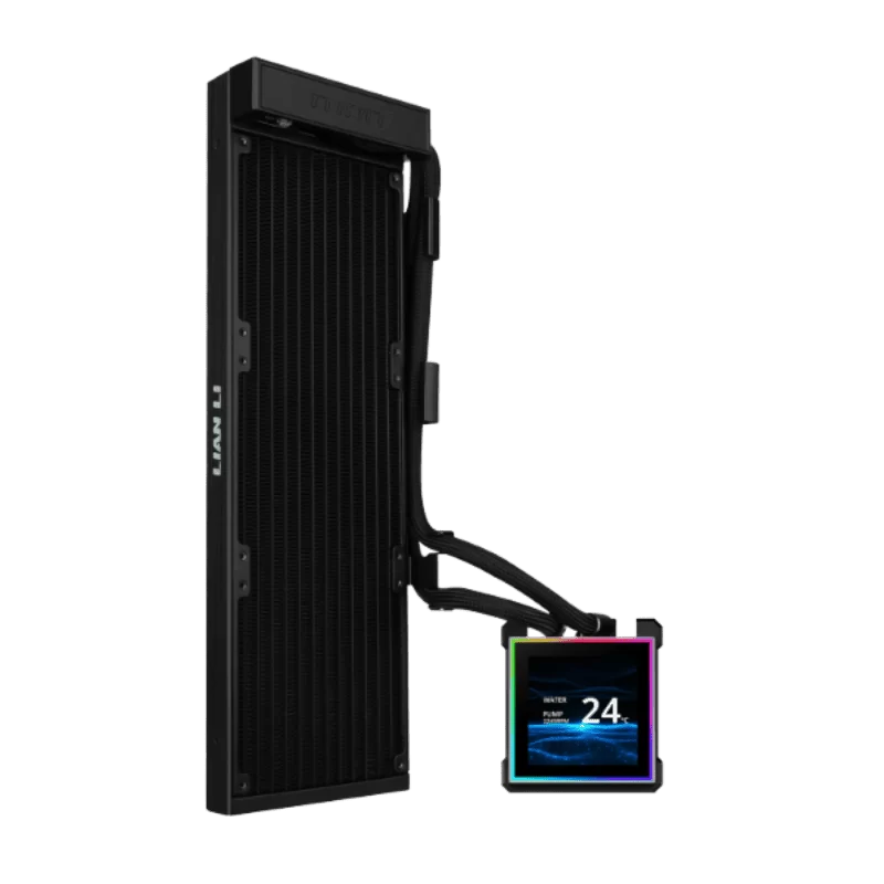 Lian Li HydroShift II LCD-S 360 Fanless Black AIO Liquid CPU Cooler - 3.4 inch IPS 480×480 LCD Screen 1 Lian Li HydroShift II LCD-S 360 Fanless Black AIO Liquid CPU Cooler - 3.4 inch IPS 480×480 LCD Screen