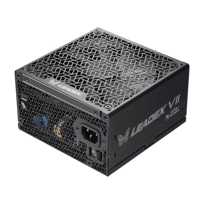 Super Flower Leadex VII Platinum PRO 1200W ATX 3.1 (BK) PSU - 1200W, Black, ATX 3.1 Compatible, Pcie 5.1 ready, 80 Plus Platinum & Cybenetics Platinum